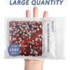 imageBeadsland Flatback Rhinestones Bulk14400pcs AB Crystal Rhinestones for Nails Crafts Clothes DIY Decoration Crystal AB SS10 2729mmHyacinthOrange