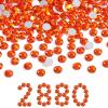 imageBeadsland Flatback Rhinestones Bulk14400pcs AB Crystal Rhinestones for Nails Crafts Clothes DIY Decoration Crystal AB SS10 2729mmHyacinthOrange