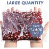 imageBeadsland Flatback Rhinestones Bulk14400pcs AB Crystal Rhinestones for Nails Crafts Clothes DIY Decoration Crystal AB SS10 2729mmLight Siam