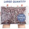 imageBeadsland Flatback Rhinestones Bulk14400pcs AB Crystal Rhinestones for Nails Crafts Clothes DIY Decoration Crystal AB SS10 2729mmLtRoseLtPink