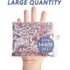 imageBeadsland Flatback Rhinestones Bulk14400pcs AB Crystal Rhinestones for Nails Crafts Clothes DIY Decoration Crystal AB SS10 2729mmLtRoseLtPink