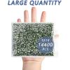 imageBeadsland Flatback Rhinestones Bulk14400pcs AB Crystal Rhinestones for Nails Crafts Clothes DIY Decoration Crystal AB SS10 2729mmPeridot