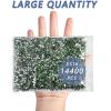 imageBeadsland Flatback Rhinestones Bulk14400pcs AB Crystal Rhinestones for Nails Crafts Clothes DIY Decoration Crystal AB SS10 2729mmPeridot