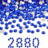 imageBeadsland Flatback Rhinestones Bulk14400pcs AB Crystal Rhinestones for Nails Crafts Clothes DIY Decoration Crystal AB SS10 2729mmSapphire