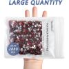 imageBeadsland Flatback Rhinestones Bulk14400pcs AB Crystal Rhinestones for Nails Crafts Clothes DIY Decoration Crystal AB SS10 2729mmSiam