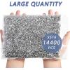 imageBeadsland Flatback Rhinestones Bulk14400pcs AB Crystal Rhinestones for Nails Crafts Clothes DIY Decoration Crystal AB SS10 2729mmSilver Hematite