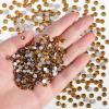 imageBeadsland Flatback Rhinestones Bulk14400pcs AB Crystal Rhinestones for Nails Crafts Clothes DIY Decoration Crystal AB SS10 2729mmTopaz