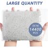 imageBeadsland Flatback Rhinestones Bulk14400pcs AB Crystal Rhinestones for Nails Crafts Clothes DIY Decoration Crystal AB SS10 2729mmTransparent