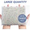 imageBeadsland Flatback Rhinestones Bulk14400pcs AB Crystal Rhinestones for Nails Crafts Clothes DIY Decoration Crystal AB SS10 2729mmTransparent AB