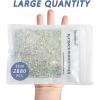 imageBeadsland Flatback Rhinestones Bulk14400pcs AB Crystal Rhinestones for Nails Crafts Clothes DIY Decoration Crystal AB SS10 2729mmTransparent AB