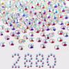 imageBeadsland Flatback Rhinestones Bulk14400pcs AB Crystal Rhinestones for Nails Crafts Clothes DIY Decoration Crystal AB SS10 2729mmTransparent AB
