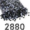 imageBeadsland Hotfix Rhinestones Bulk 14400PCS Crystal Hot Fix Rhinestones for Crafts Clothes DIY Decoration Crystal AB SS20 4648mmBlack