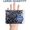 imageBeadsland Hotfix Rhinestones Bulk 14400PCS Crystal Hot Fix Rhinestones for Crafts Clothes DIY Decoration Crystal AB SS20 4648mmBlack