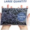 imageBeadsland Hotfix Rhinestones Bulk 14400PCS Crystal Hot Fix Rhinestones for Crafts Clothes DIY Decoration Crystal AB SS20 4648mmBlack