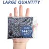 imageBeadsland Hotfix Rhinestones Bulk 14400PCS Crystal Hot Fix Rhinestones for Crafts Clothes DIY Decoration Crystal AB SS20 4648mmBlack