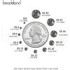 imageBeadsland Hotfix Rhinestones Bulk 14400PCS Crystal Hot Fix Rhinestones for Crafts Clothes DIY Decoration Crystal AB SS20 4648mmBlack Diamond