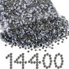 imageBeadsland Hotfix Rhinestones Bulk 14400PCS Crystal Hot Fix Rhinestones for Crafts Clothes DIY Decoration Crystal AB SS20 4648mmBlack Diamond