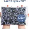 imageBeadsland Hotfix Rhinestones Bulk 14400PCS Crystal Hot Fix Rhinestones for Crafts Clothes DIY Decoration Crystal AB SS20 4648mmBlack Diamond