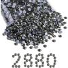 imageBeadsland Hotfix Rhinestones Bulk 14400PCS Crystal Hot Fix Rhinestones for Crafts Clothes DIY Decoration Crystal AB SS20 4648mmBlack Diamond