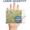 imageBeadsland Hotfix Rhinestones Bulk 14400PCS Crystal Hot Fix Rhinestones for Crafts Clothes DIY Decoration Crystal AB SS20 4648mmCitrineLemon Yellow