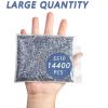 imageBeadsland Hotfix Rhinestones Bulk 14400PCS Crystal Hot Fix Rhinestones for Crafts Clothes DIY Decoration Crystal AB SS20 4648mmCrystal