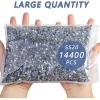 imageBeadsland Hotfix Rhinestones Bulk 14400PCS Crystal Hot Fix Rhinestones for Crafts Clothes DIY Decoration Crystal AB SS20 4648mmCrystal