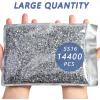 imageBeadsland Hotfix Rhinestones Bulk 14400PCS Crystal Hot Fix Rhinestones for Crafts Clothes DIY Decoration Crystal AB SS20 4648mmCrystal