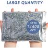 imageBeadsland Hotfix Rhinestones Bulk 14400PCS Crystal Hot Fix Rhinestones for Crafts Clothes DIY Decoration Crystal AB SS20 4648mmCrystal Ab