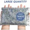 imageBeadsland Hotfix Rhinestones Bulk 14400PCS Crystal Hot Fix Rhinestones for Crafts Clothes DIY Decoration Crystal AB SS20 4648mmCrystal Ab