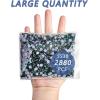 imageBeadsland Hotfix Rhinestones Bulk 14400PCS Crystal Hot Fix Rhinestones for Crafts Clothes DIY Decoration Crystal AB SS20 4648mmEmerald