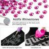 imageBeadsland Hotfix Rhinestones Bulk 14400PCS Crystal Hot Fix Rhinestones for Crafts Clothes DIY Decoration Crystal AB SS20 4648mmFuchsia