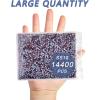 imageBeadsland Hotfix Rhinestones Bulk 14400PCS Crystal Hot Fix Rhinestones for Crafts Clothes DIY Decoration Crystal AB SS20 4648mmFuchsia
