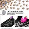 imageBeadsland Hotfix Rhinestones Bulk 14400PCS Crystal Hot Fix Rhinestones for Crafts Clothes DIY Decoration Crystal AB SS20 4648mmGolden Shadow