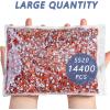 imageBeadsland Hotfix Rhinestones Bulk 14400PCS Crystal Hot Fix Rhinestones for Crafts Clothes DIY Decoration Crystal AB SS20 4648mmHyacinthOrange
