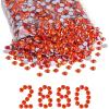 imageBeadsland Hotfix Rhinestones Bulk 14400PCS Crystal Hot Fix Rhinestones for Crafts Clothes DIY Decoration Crystal AB SS20 4648mmHyacinthOrange