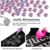 imageBeadsland Hotfix Rhinestones Bulk 14400PCS Crystal Hot Fix Rhinestones for Crafts Clothes DIY Decoration Crystal AB SS20 4648mmLight Pink