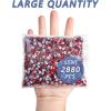 imageBeadsland Hotfix Rhinestones Bulk 14400PCS Crystal Hot Fix Rhinestones for Crafts Clothes DIY Decoration Crystal AB SS20 4648mmLight Siam