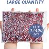 imageBeadsland Hotfix Rhinestones Bulk 14400PCS Crystal Hot Fix Rhinestones for Crafts Clothes DIY Decoration Crystal AB SS20 4648mmLight Siam