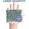 imageBeadsland Hotfix Rhinestones Bulk 14400PCS Crystal Hot Fix Rhinestones for Crafts Clothes DIY Decoration Crystal AB SS20 4648mmLightgreen