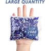 imageBeadsland Hotfix Rhinestones Bulk 14400PCS Crystal Hot Fix Rhinestones for Crafts Clothes DIY Decoration Crystal AB SS20 4648mmSapphire