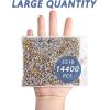 imageBeadsland Hotfix Rhinestones Bulk 14400PCS Crystal Hot Fix Rhinestones for Crafts Clothes DIY Decoration Crystal AB SS20 4648mmTopaz