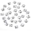 imageBeadsland 144pcs Hotfix Square Rhinestones Flat Back Round Corner Square Rhinestones Glass Flatback Crystal Shaped Gems 44mm