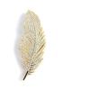 imageBeadsland Feather Brooch Pin with RhinestonesGold Plated Womens Brass Brooch Elegant Clothing Accessories