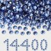 imageBeadsland Flatback Rhinestones Bulk14400pcs AB Crystal Rhinestones for Nails Crafts Clothes DIY Decoration Crystal AB SS10 2729mmLight Sapphire