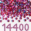 imageBeadsland Flatback Rhinestones Bulk14400pcs AB Crystal Rhinestones for Nails Crafts Clothes DIY Decoration Crystal AB SS10 2729mmLight Siam AB