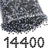 imageBeadsland Hotfix Rhinestones Bulk 14400PCS Crystal Hot Fix Rhinestones for Crafts Clothes DIY Decoration Crystal AB SS20 4648mmBlack