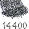 imageBeadsland Hotfix Rhinestones Bulk 14400PCS Crystal Hot Fix Rhinestones for Crafts Clothes DIY Decoration Crystal AB SS20 4648mmBlack Diamond