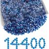 imageBeadsland Hotfix Rhinestones Bulk 14400PCS Crystal Hot Fix Rhinestones for Crafts Clothes DIY Decoration Crystal AB SS20 4648mmCapri Blue
