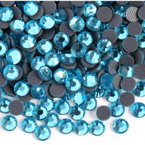 image6000PCS Hotfix Rhinestones Bulk Clear Rhinestones for Crafts ClothesHotfix Crystals DIY Decoration SS10 2729mmAquamarine