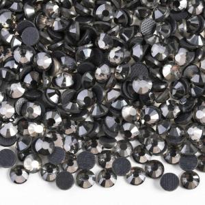image6000PCS Hotfix Rhinestones Bulk Clear Rhinestones for Crafts ClothesHotfix Crystals DIY Decoration SS10 2729mmBlack Diamond